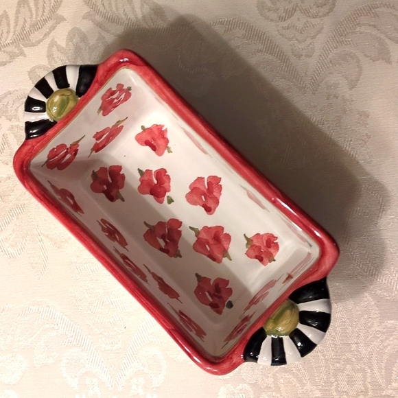 NWT MacKenzie Child retired  Cabbage Rose little loaf pan - Picture 3 of 6